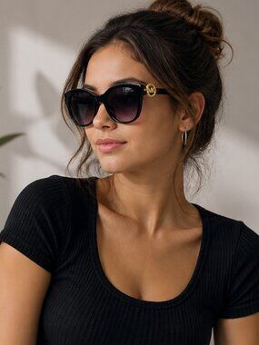 Michael Kors Women's Black Sunglasses